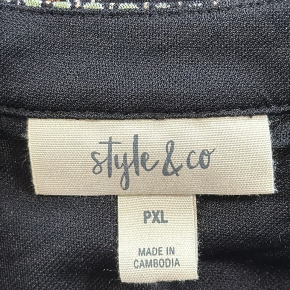 Style & Co. Black and Silver Embellished Midi Dress - Picture 5 of 5